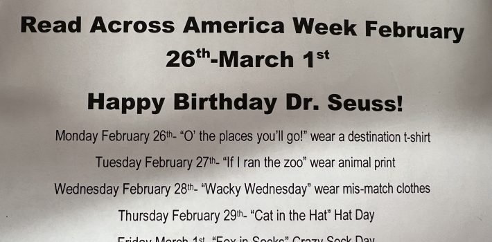 Read Across America and Dr Seuss
