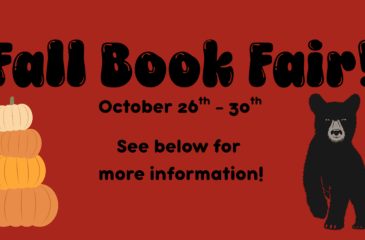 Fall Book Fair! October 26th-30th. See below for more information!